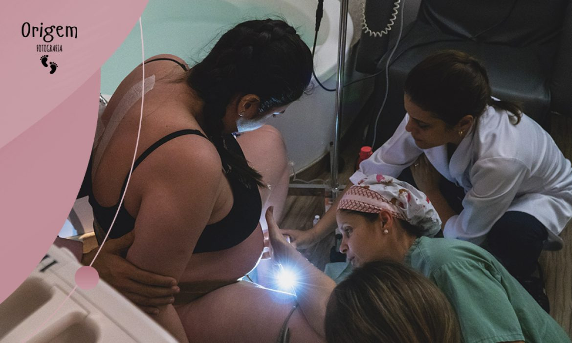 A chegada de Catarina após uma cesariana